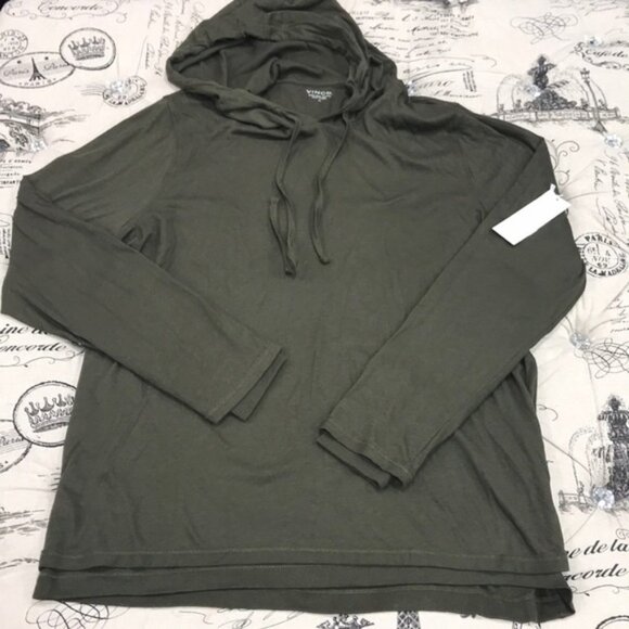 Vince Double Layer Hooded Pullover - Picture 3 of 6